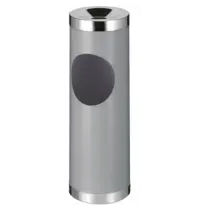 V-Part Afvalbak + Asbak | Staal | Grijs | 30L | Open | Ø240x700(h)mm 