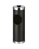 V-Part Afvalbak + Asbak | Staal | Zwart | 30L | Open | Ø240x700(h)mm 