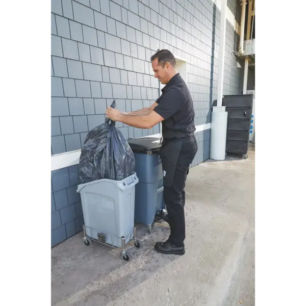 Afvalbak | SLIM JIM | Kunststof | Grijs | 49L | Open | 284x565x663(h)mm