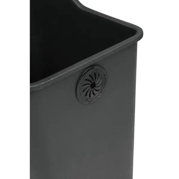 Pedaalemmer | REJOICE | RVS/Kunststof | Zwart | 24L | Klapdeksel | Afvalscheiding | Anti Fingerprint | 405x382x430(h)mm