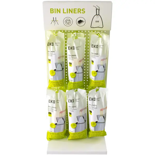 Afvalzakken | Kunststof | Wit | 15L | EKO Afvalbakken | 480 Stuks | 450x500(h)mm