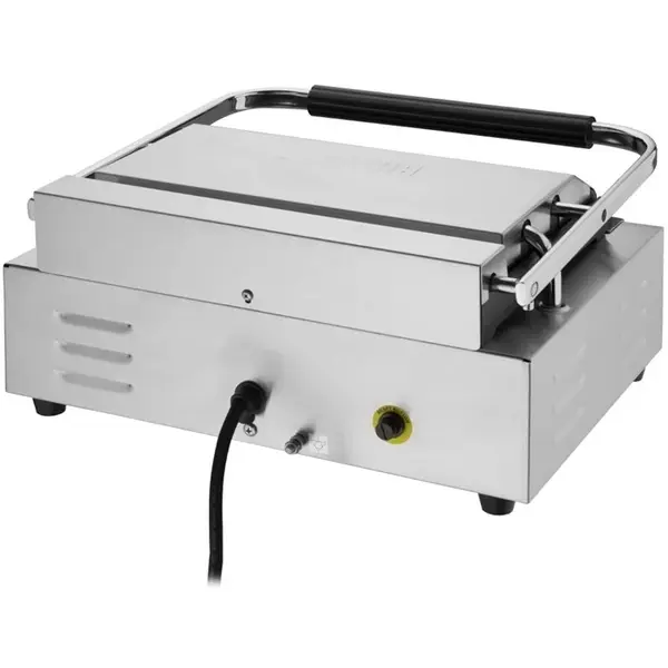 Contact-/Paninigrill | BISTRO | Enkel | Gegroefd Oppervlak 343x227 (Gietijzer) | 50°C/300°C | 2.2kW (230V) | 380x395x210(h)mm