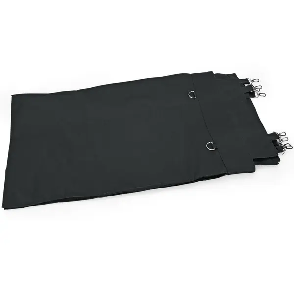 Losse Waszak | Polyester | Zwart | 60L | WAS Germany ISABELLA Huishoudwagens | 400x250x700(h)mm