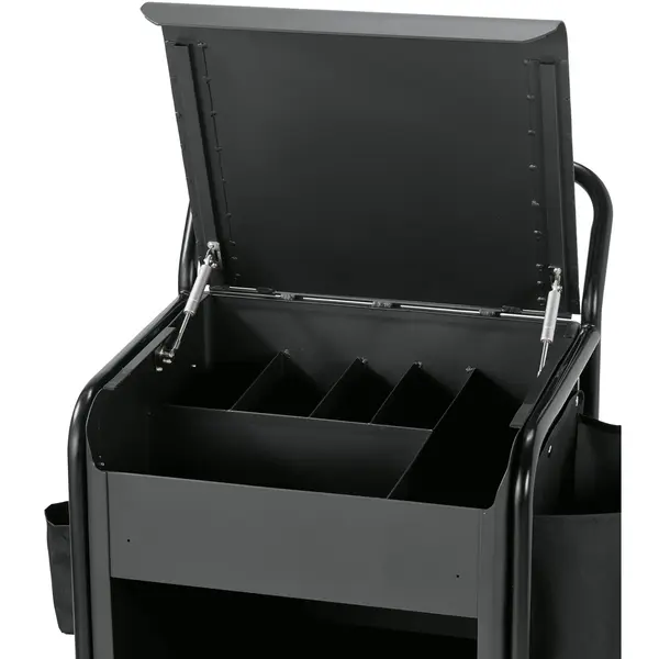 Huishoudwagen | Aluminium | 2 Niveaus | Wielen (Geremd) | 560x540x1000(h)mm