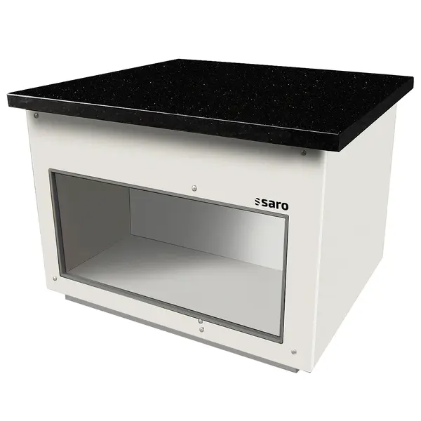 Neutraal Buffetmeubel | PREMIUM LINE | Wit/Graniet | Wielen (Geremd) | 1000x880x850(h)mm