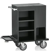 WAS Germany Huishoudwagen | Aluminium | 3 Niveaus | Wielen (Geremd) | 930x500x1170(h)mm