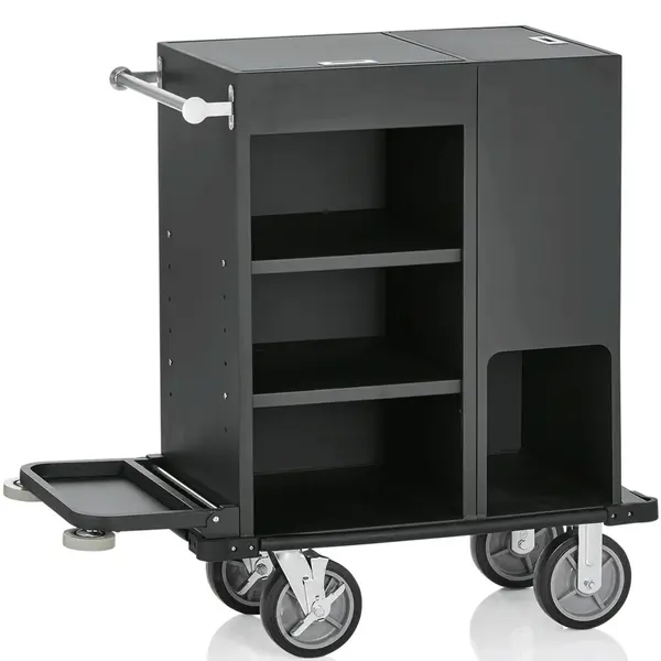 Huishoudwagen | Aluminium | 3 Niveaus | Wielen (Geremd) | 930x500x1170(h)mm