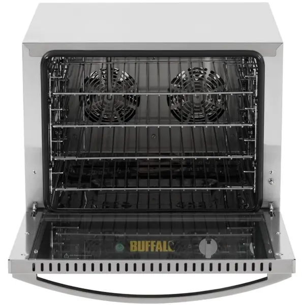 Heteluchtoven | 4 Niveaus (2/3 GN) | Elektrisch | 70°C/250°C | 2.8kW (230V) | Bevochtiging (Handmatig) | 610x641x580(h)mm