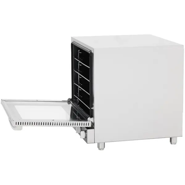 Heteluchtoven | 4 Niveaus (2/3 GN) | Elektrisch | 70°C/250°C | 2.8kW (230V) | Bevochtiging (Handmatig) | 610x641x580(h)mm