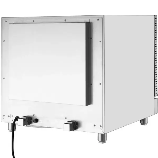 Heteluchtoven | 4 Niveaus (2/3 GN) | Elektrisch | 70°C/250°C | 2.8kW (230V) | Bevochtiging (Handmatig) | 610x641x580(h)mm