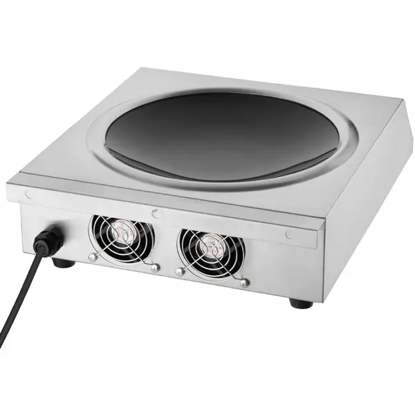 Inductiewokplaat | 1 Kookpunt (Ø360/380) | 60°C/240°C | 3kW (230V) | Timer | 340x432x125(h)mm