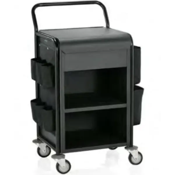 Huishoudwagen | Aluminium | 2 Niveaus | Wielen (Geremd) | 560x540x1000(h)mm