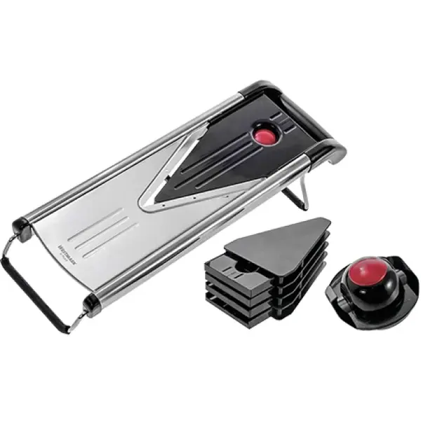 Mandoline | RVS/Kunststof | Incl. 5 Verwisselbare Messen | 150x415x120(h)mm