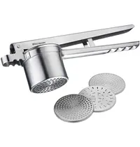 Westmark Pureeknijper | RVS | Incl. 4 Verwisselbare Schijven | 350x90x165(h)mm