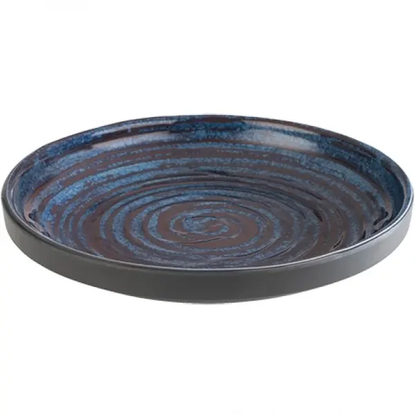 Bord | LOOPS | Melamine | Blauw | Per Stuk | Ø180x30(h)mm