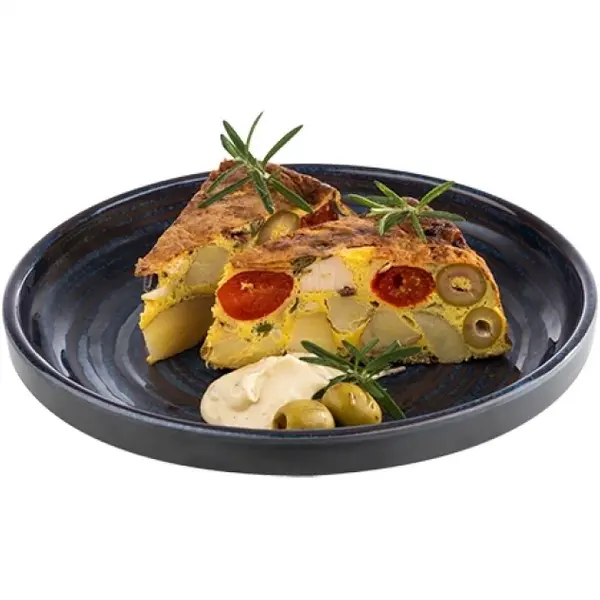 Bord | LOOPS | Melamine | Blauw | Per Stuk | Ø230x35(h)mm