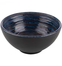 EMGA Kom | LOOPS | Melamine | Blauw | 50cl | Per Stuk | Ø150x70(h)mm 