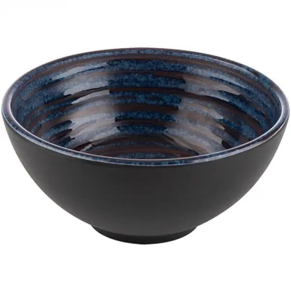 Kom | LOOPS | Melamine | Blauw | 50cl | Per Stuk | Ø150x70(h)mm