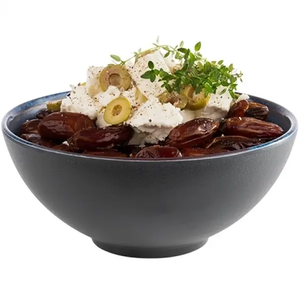 Kom | LOOPS | Melamine | Blauw | 100cl | Per Stuk | Ø185x80(h)mm