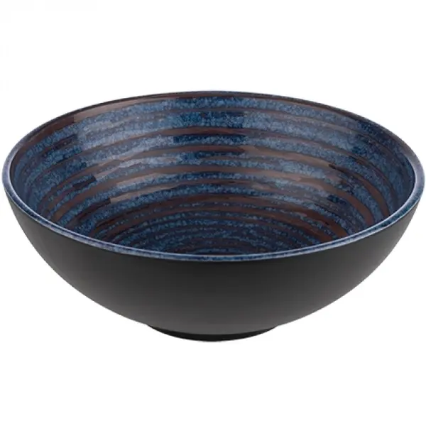 Kom | LOOPS | Melamine | Blauw | 180cl | Per Stuk | Ø240x90(h)mm