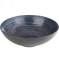 EMGA Kom | LOOPS | Melamine | Blauw | 100cl | Per Stuk | Ø205x65(h)mm