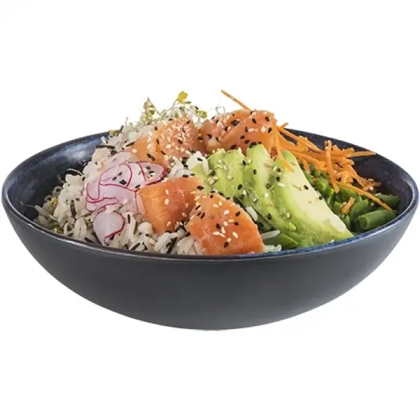 Kom | LOOPS | Melamine | Blauw | 100cl | Per Stuk | Ø205x65(h)mm