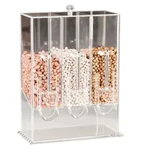 EMGA Ontbijtgranendispenser | Kunststof | 3x 1.5L | 320x150x430(h)mm