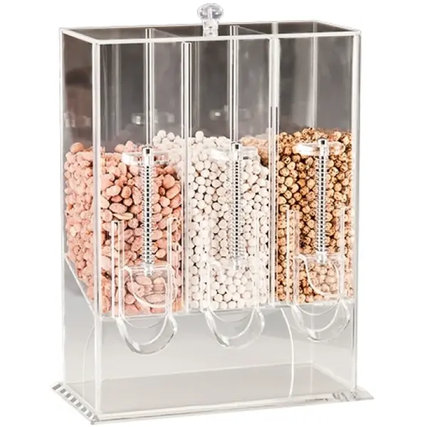 Ontbijtgranendispenser | Kunststof | 3x 1.5L | 320x150x430(h)mm