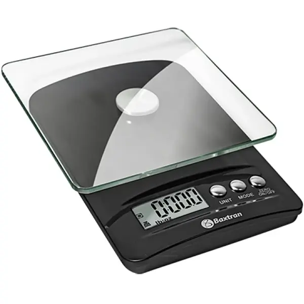 Keukenweegschaal | KS | Glas | Max. 5kg | 1g Nauwkeurig | Draadloos | 135x210x35(h)mm