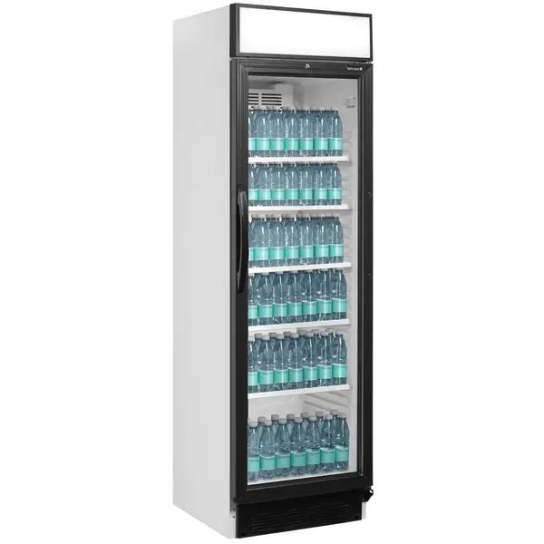 Drankenkoeling | SERIE CEV | 372L | Wit/Zwart | +2°C/+10°C | Statisch + Ventilator | Wielen | 595x640x1980(h)mm