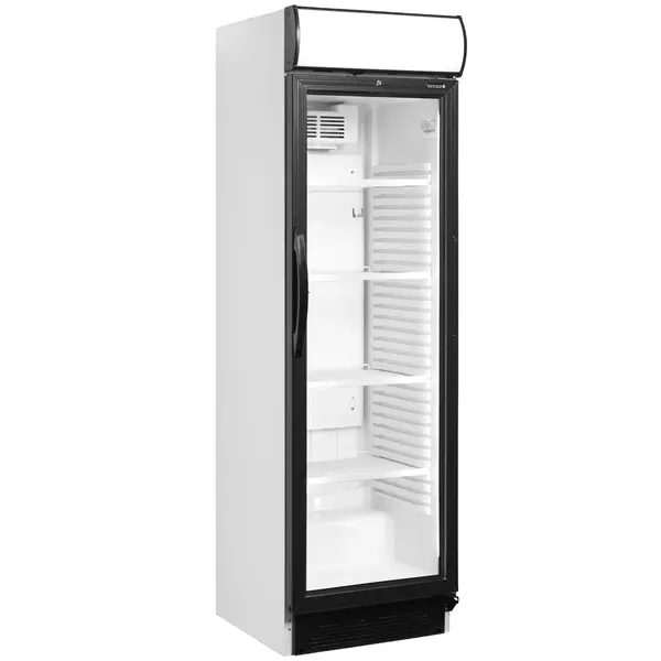Drankenkoeling | SERIE CEV | 358L | Wit/Zwart | +2°C/+10°C | Statisch + Ventilator | Wielen | 595x640x1980(h)mm