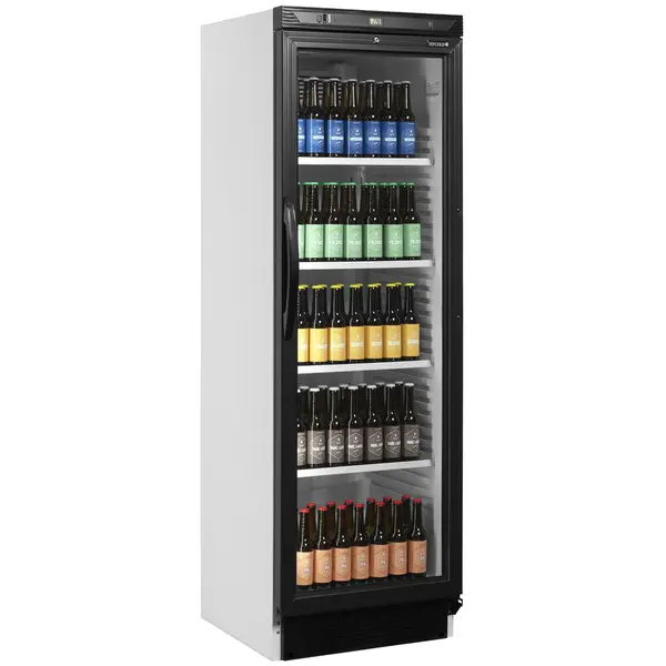 Drankenkoeling | SERIE CEV | 358L | Wit/Zwart | +2°C/+10°C | Statisch + Ventilator | Wielen | 595x600x1840(h)mm