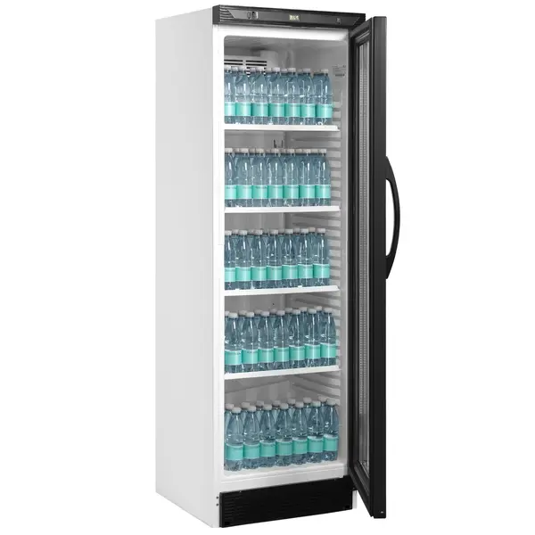 Drankenkoeling | SERIE CEV | 358L | Wit/Zwart | +2°C/+10°C | Statisch + Ventilator | Wielen | 595x600x1840(h)mm