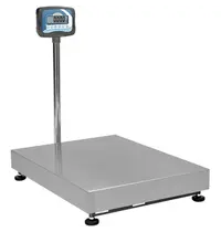 Baxtran Platformweegschaal | TMZ | RVS/Kunststof | Max. 150kg | 20g Nauwkeurig | Bedraad/Draadloos (Oplaadbaar)  | Waterdicht | 350x660x640(h)mm