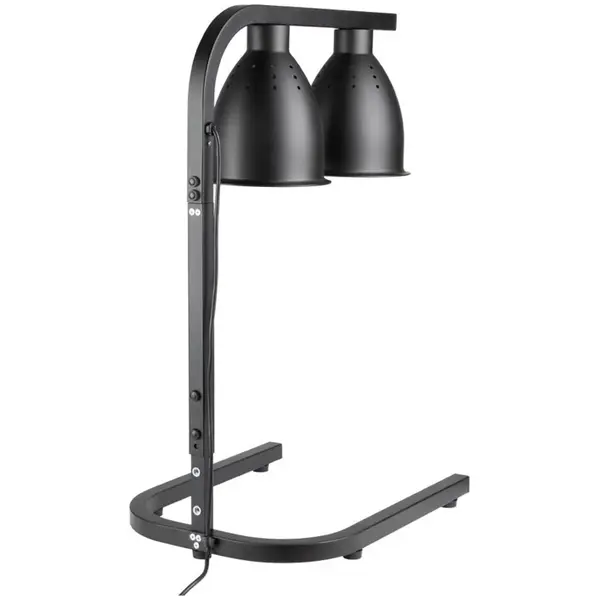 Warmhoudbrug | Zwart | 1/1 GN | Verstelbare Hoogte | 2x 250W | 350x430x600/800(h)mm