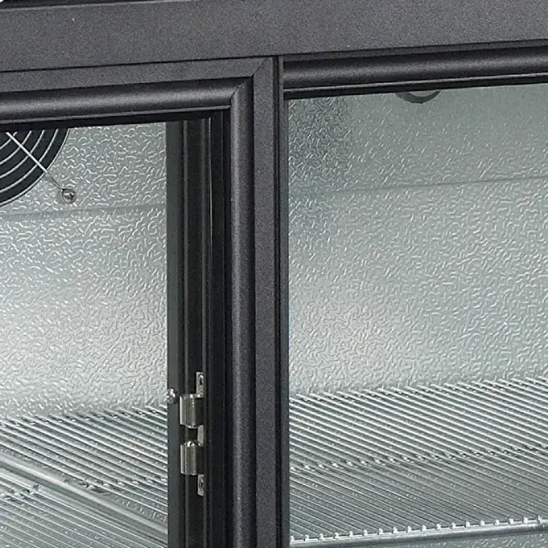 Barkoelkast | SERIE BA | 311L | Zwart | +2°C/+10°C | Geforceerd | Schuifdeuren | 1355x515x900(h)mm