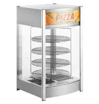 Buffalo Pizza-Warmhoudvitrine | Staal | 30°C/90°C | Statisch | 4 Niveaus (Roterend) | 0.8kW (230V) | 460x448x785(h)mm