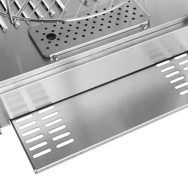 Pizza-Warmhoudvitrine | Staal | 30°C/90°C | Statisch | 4 Niveaus (Roterend) | 0.8kW (230V) | 460x448x785(h)mm