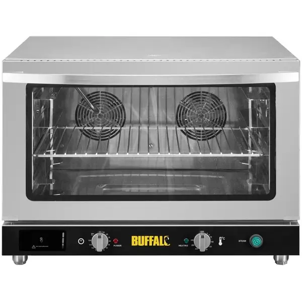 Heteluchtoven | 4 Niveaus (EN/GN) | Elektrisch | 70°C/250°C | 4.6kW (400V) | Bevochtiging (Handmatig) | 760x686x558(h)mm