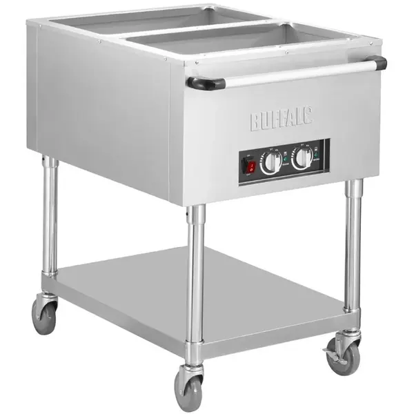 Bain-Marie Wagen | Elektrisch | 2x 1/1 GN | 0.5kW (230V) | 835x750x855(h)mm