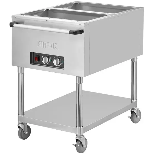Bain-Marie Wagen | Elektrisch | 2x 1/1 GN | 0.5kW (230V) | 835x750x855(h)mm