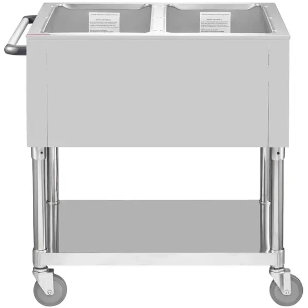 Bain-Marie Wagen | Elektrisch | 2x 1/1 GN | 0.5kW (230V) | 835x750x855(h)mm