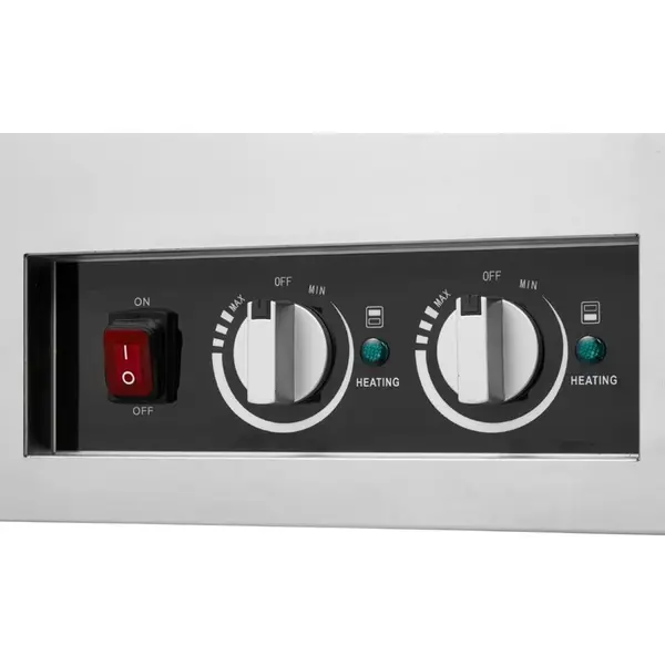 Bain-Marie Wagen | Elektrisch | 2x 1/1 GN | 0.5kW (230V) | 835x750x855(h)mm