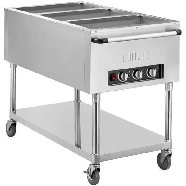 Bain-Marie Wagen | Elektrisch | 3x 1/1 GN | 0.75kW (230V) | 1190x750x855(h)mm