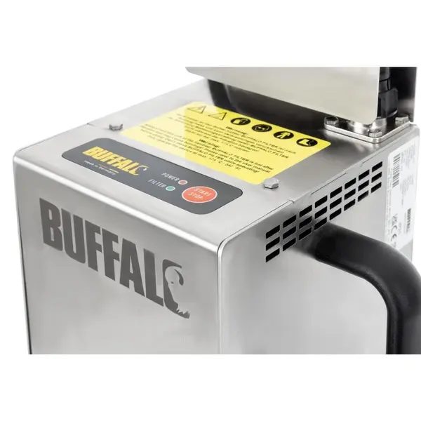 Frituurolie Filtermachine | RVS | 5µm-Filtering | Verwisselbare Filters | 0.5kW (230V) | Incl. Filterpapier | 195x313x542(h)mm