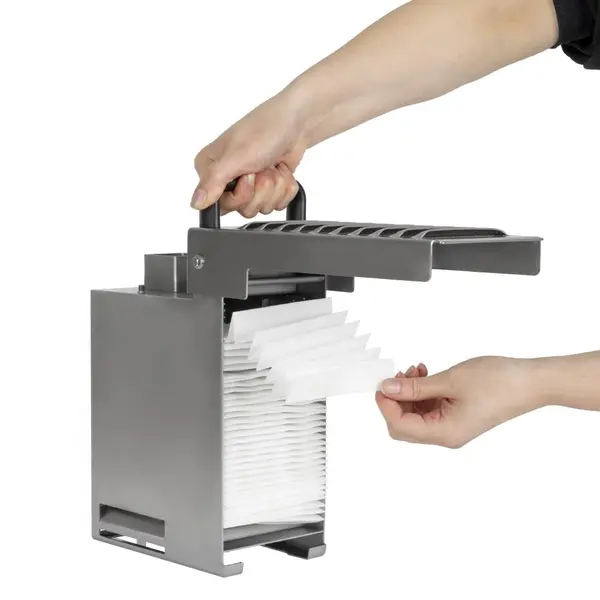 Frituurolie Filtermachine | RVS | 5µm-Filtering | Verwisselbare Filters | 0.5kW (230V) | Incl. Filterpapier | 195x313x542(h)mm