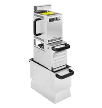 Buffalo Frituurolie Filtermachine | RVS | 5µm-Filtering | Verwisselbare Filters | 0.5kW (230V) | Incl. Filterpapier | 195x313x542(h)mm