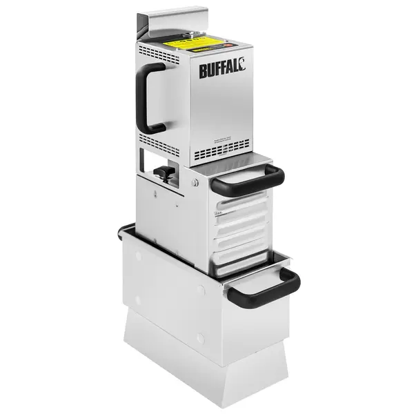 Frituurolie Filtermachine | RVS | 5µm-Filtering | Verwisselbare Filters | 0.5kW (230V) | Incl. Filterpapier | 195x313x542(h)mm