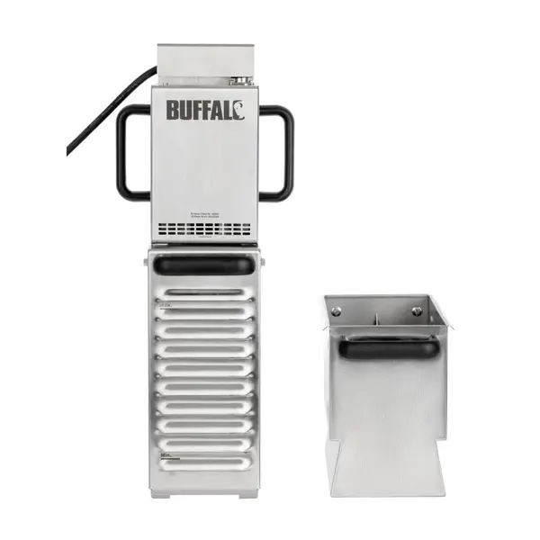 Frituurolie Filtermachine | RVS | 5µm-Filtering | Verwisselbare Filters | 0.5kW (230V) | Incl. Filterpapier | 195x313x542(h)mm