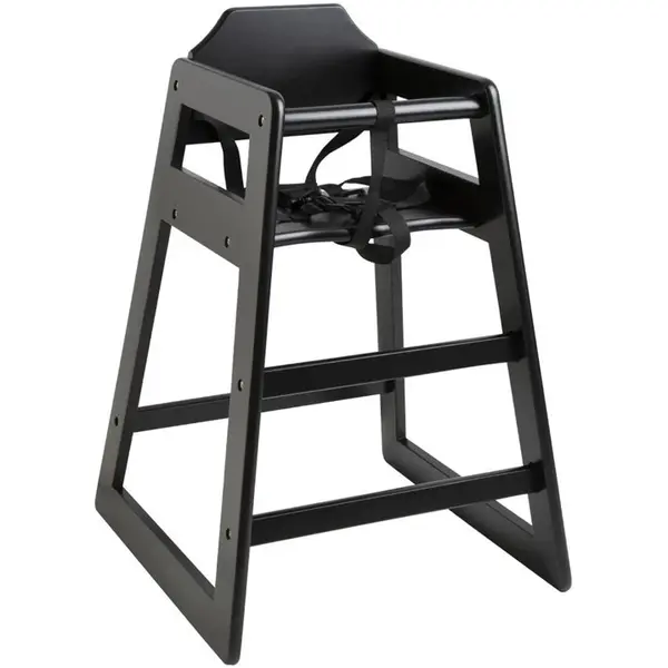 Kinderstoel | Hout | Zwart | Indoor | Stapelbaar | 510x510x750(h)mm